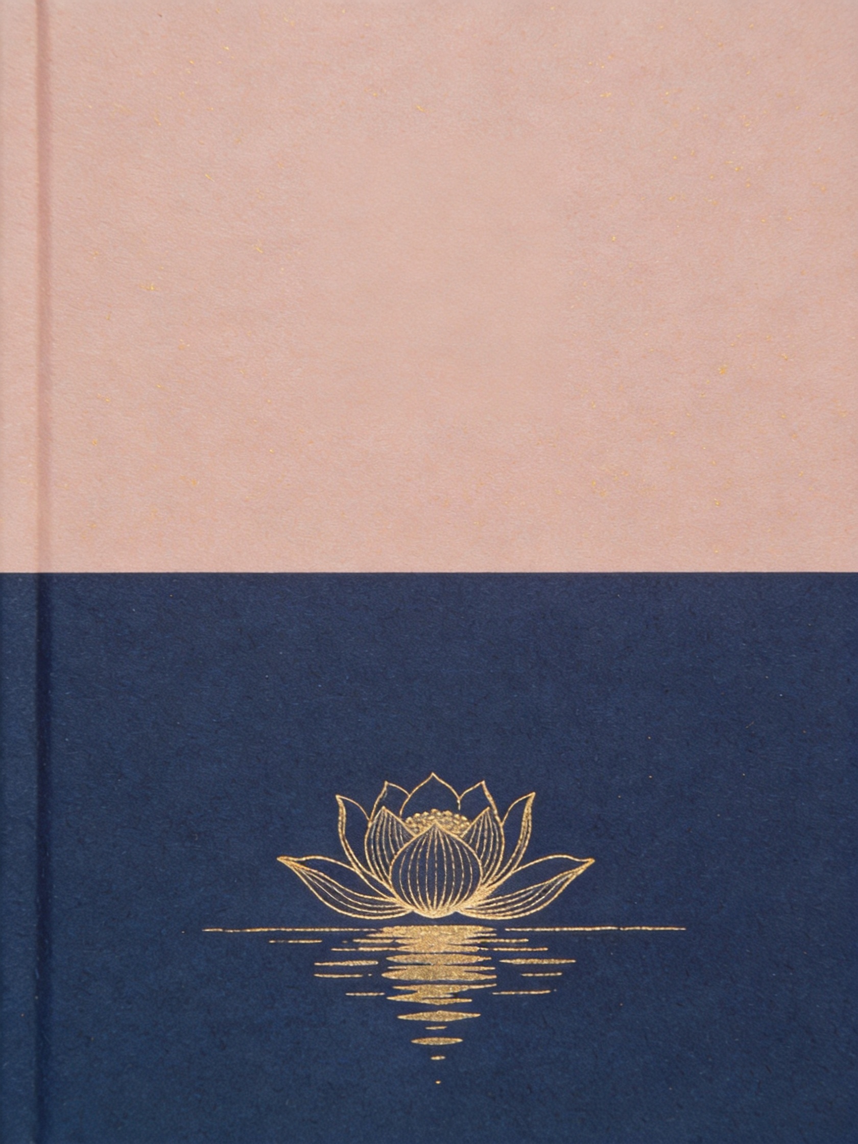 Cover of The Bloom Book, gold blossom over deep indigo